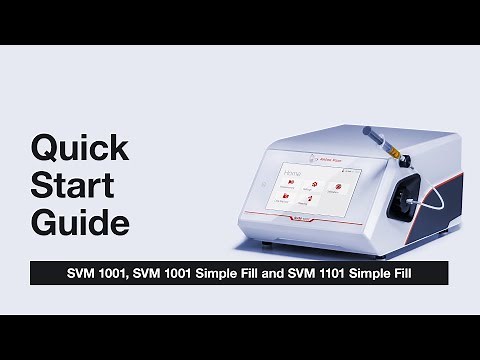 How to use the SVM series kinematic viscometers | Quick Start Guide | Anton Paar