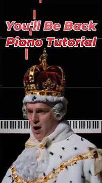 You'll Be Back Piano Tutorial #piano #hamiltonmusical #tutorial