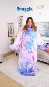 JUMP into the NEW Snuggie Reversible! One Snuggie, two different looks, three new styles, and unlimited comfort! 💙 Blue and Snuggie Logo 💜Purple and Tie Dye 🖤Grey and Plaid #snuggieweek #snuggie #snuggiereversible | Snuggie Blanket