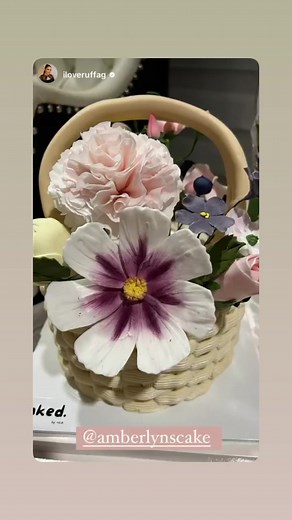 6.8K views · 12 reactions | Flower Basket Cake  Flowers are all edible! #RuffaGutierrez#MothersDay | Amberlyns Cake | Facebook
