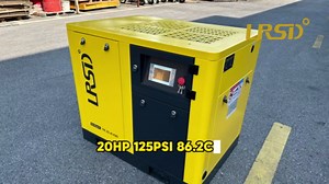 Rotary Screw Air Compressor 230V/3Ph 22KW/30HP 125PSI 123CFM Variable Speed Frequency Screw Air Compressor for Small Machining and Fabrication Workshops, Automotive Industry TK22-8