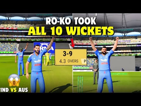 😱🔥 Rohit-Kohli Duo Takes All 10 Wickets Vs Australia on Just 3 Runs 🔥 | IND vs AUS ODI | Cricket 24