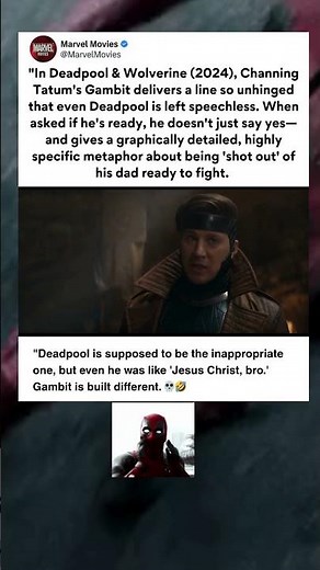 Channing Tatum’s Gambit has the Craziest Origin Story in Marvel #marvel #deadpool #shorts