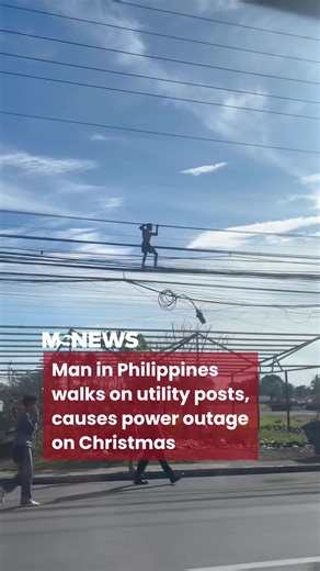 Authorities emphasised that climbing and tampering with power lines pose serious safety risks and disrupt services. #mustsharenews #sgfyp #philippines
