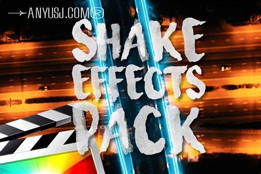 11款FCPX插件视频抖动震动移动转场过渡预设特效Ryan Nangle – Shake Effects Pack
