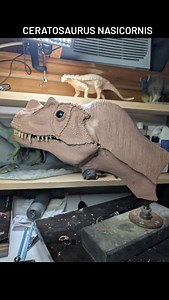 So I've decided to revisit my 1/3 scale Ceratosaurus bust sculpture! I still want to make it look retro and follow the old ceratosaurus drawings of Gregory ask. Paul. I also like how the animator made the cheek muscles Large in this old animated video from the documentary called dinosaurs from @pbs the '90s. Might even have to do some Instagram live sculpting for this one. #paleoart #sciart #dinosaurs #scalemodel #paleontology #sculpture #jurassicworld #jurassicpark #ceratosaurus #monsterclay | 