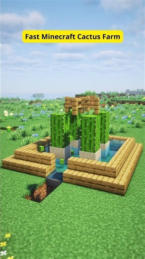 Fast Minecraft Cactus Farm #minecraft #mincraftbuilding