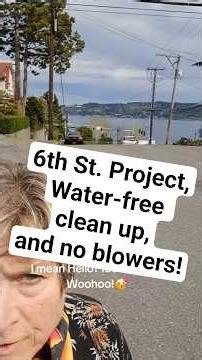 6th st clean up, no wtr, dry brush clean, power sweeper no blowers #wallart #drybrush #prep #mowshay