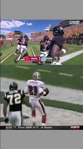 Shedeur Sanders doing his dad's dance 🥹 #deionsanders #sportingnews #shorts