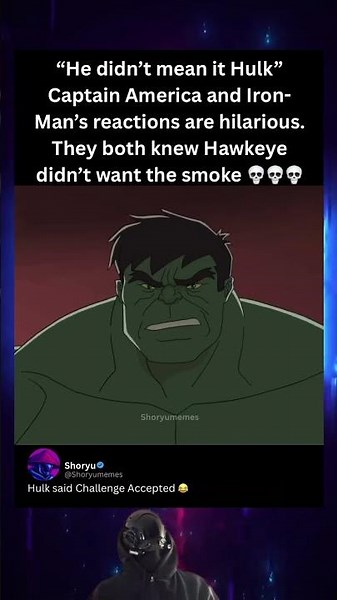 HE DIDNT MEAN IT HULK 😭💀 #hulk #avengers #marvel