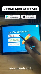 UptoSix Spell Board App. Interactive Spelling Learning and Writing Practice App for Kids. Download Now and Try FREE. Available on the Google Play Store and App Store. . #phonics #reading #spelling | Phonics Reading