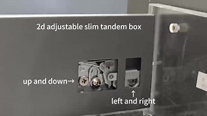 Double Wall Drawer Side Panel 14mm 2D Adjustable Metal Slim Drawer Box System for Bedroom Kitchen Office