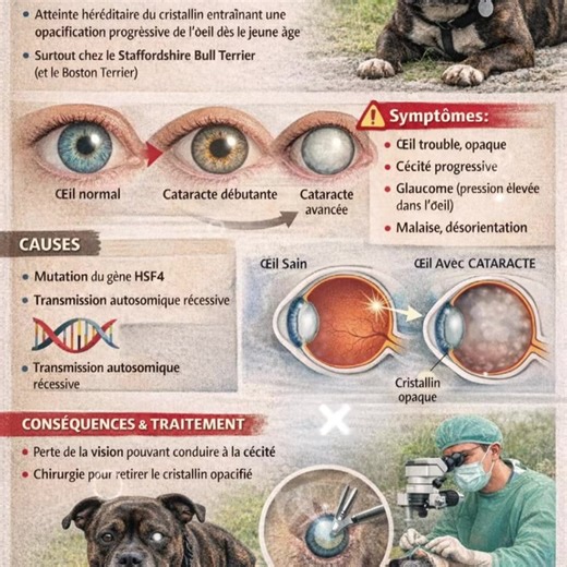 Un peut de prévention le but est de montrer pourquoi il est important de faire les tests de santé lié à la race que on adore 🥰 le stafford #staffie #staffordshirebullterriers #elevageresponsable #ElevagePassion #elevagefamilial #staffiemoments #dulagondelafournaise #santécanine #santecanine #cataractecongénitale #cataracte #staffordshirebullterriersofinstagram #l2hga #hc #elevagecanin #staffordshirebullterrier_feature #staffielovers | Du Lagon De La Fournaise - SBT élevage Staffordshire Bull Te