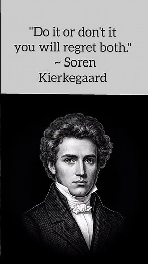 You Will Regret It Either Way… 🧠 | Søren Kierkegaard #shorts