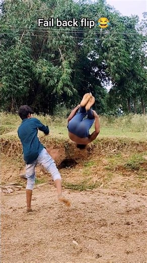 fail back jump tutorial 😂 back flip video 🗿👀 #fail #fitness #kundanfilipar #shorts