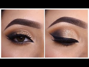 Smokey Simple glitter eye makeup Tutorial || Step by step easy party/ Festival eye makeup || Shilpa
