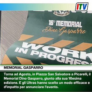 Torna ad Agosto, ad Avellino, in Piazza San Salvatore a Picarelli, il Memorial Dino Gasparro, giunto alla sua 16esima edizione. E gli Ultras hanno scelto un modo efficace e d’impatto per annunciare l’evento. #itv | IrpiniaTv