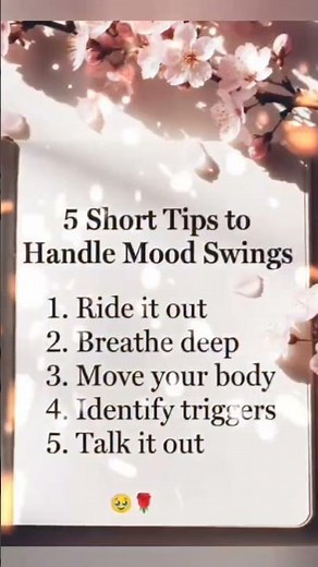 ✨ 5 Short Tips to Handle Mood Swings #dailymotivation #positivemindset #motivation