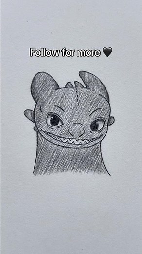 How to draw Toothless ✨ #drawing #sketch #arttutorial #howtodraw #toothless #shortvideo #shorts