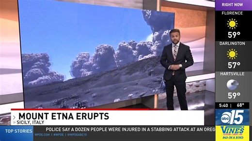 The headlines trending online this Tuesday morning, including a volcano eruption in Italy, Jonathan Joss shot and killed, and a serious tomato recall. | Simon Williams | Facebook