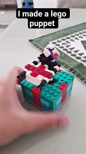 I made a lego puppet from fnaf #fivenightsatfreddys #lego #horror #fnaf
