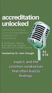 How to Build a Strong Curriculum Management Framework for Accreditation (Podcast Preview) #podcast