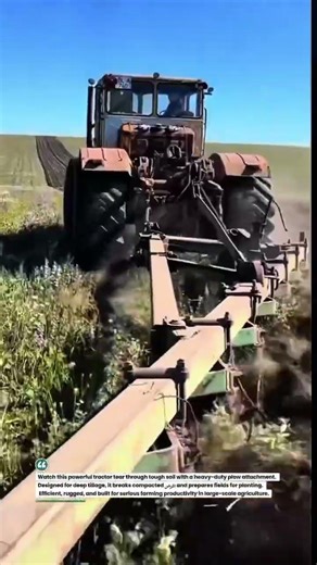 Heavy-Duty Tractor Plowing Deep Soil Fast 🚜💪 #Farming #Tractor #Agriculture