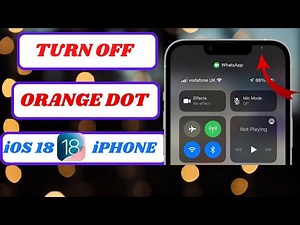 "Turn Off Orange Light on iPhone iOS 18 | Complete Guide to Fix the Mic Indicator"