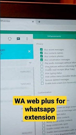 WA web plus for WhatsApp extension Review #whatsapp #education #shorts #youtubeshorts