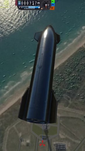 Starship Upper Stage Catch in Kerbal Space Program