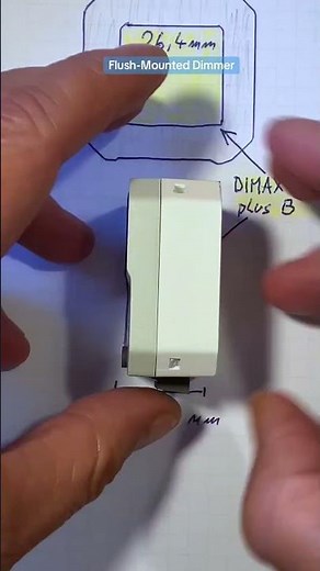 Theben DIMAX 540 plus B and 545 plus P dimmer: small and even smaller #shorts #electrician #diy
