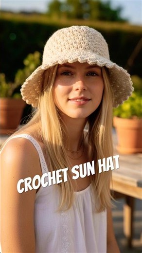 Crochet jasmine stitch sun hat | #crochet |#knitting |#shorts |#shortvideo |#short