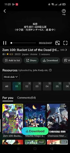Zom 100:Bucket Lest of The Dead Hinde Dub #anime