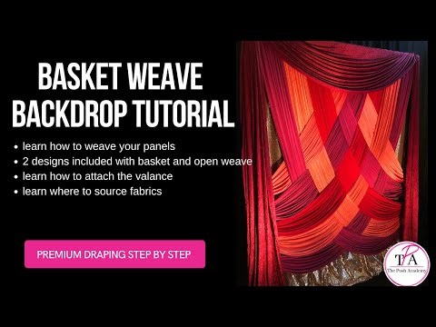How to Make a Weave Backdrop | Full Backdrop TUTORIAL
