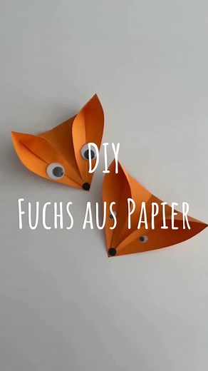 Fuchs aus Papier basteln: Einfache DIY-Anleitung