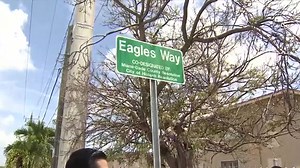 Hialeah street renamed Eagles Way after local school’s mascot as part of 5th grade project - WSVN 7News | Miami News, Weather, Sports | Fort Lauderdale