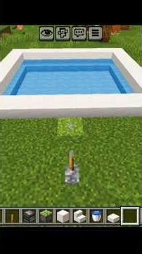 beginner swimming pool #Minecraft #short viral video