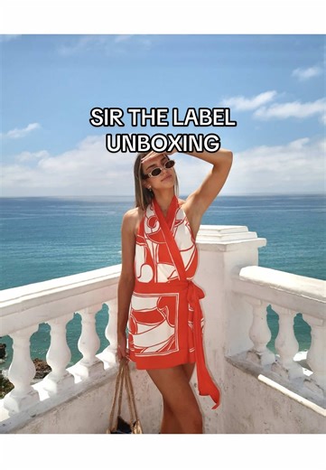 Unboxing the SIR Ramona Wrap Halter Mini Dress