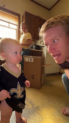 Daddy, Come Here, I Got a Secret!" 🤫😂 Baby Whispers Something Shocking #Shorts