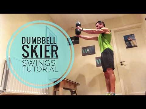 Dumbbell skier swings tutorial