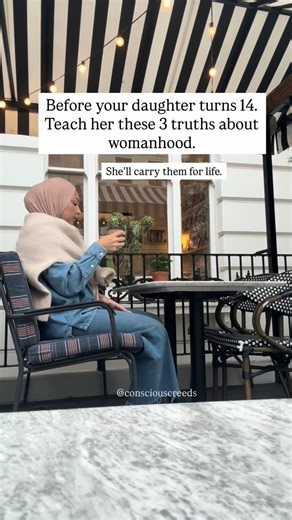 Attey | Mother of 6 | Conscious Parenting Coach & Therapist on Instagram: "Here are 3 truths I want every girl to know before 14: ✨ 1. Womanhood is something to honour. Yes, it comes with pain sometimes the cramps, the tears, the emotions that may feel confusing. But don’t fear them. With time, you’ll understand their rhythm. And when you do, I want you to know: It’s not a curse. It’s not a burden. It’s a blessing. You were made with softness and strength in the same breath. Your body is not som