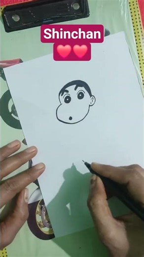 shinchan drawing #shinchan #art #viral #drawingideas #youtubeshorts