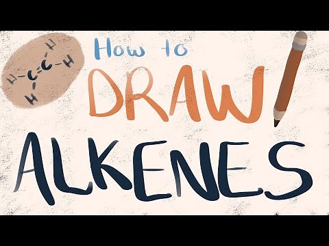 How to draw alkenes - step by step tutorial