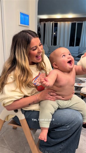 Someone is very proud of his new seat at the table 🥹 The @Momcozy Official DinerPal high chair has officially made Emry feel like one of the big kids during meals. We’re loving how comfy and secure he is in it already. 🤍 Use code LOGJANEGC for 20% off on Amazon or the Momcozy website 🫶🏼 #momcozy #momsoftiktok #babiesoftiktok #momcozyhighchair #babyessentials