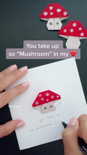 Origami Mushroom Tutorial - Learn How to Make a Paper Mushroom