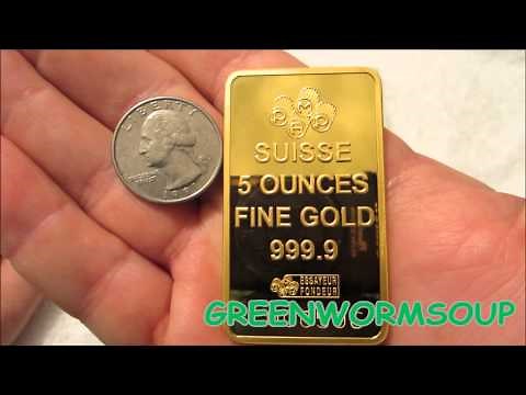 5 OUNCE PAMP SUISSE LADY FORTUNA GOLD BAR - APMEX