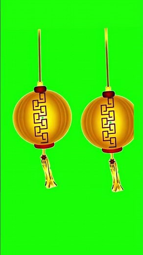 Video Green Screen Lantern Plum 2026 #greenscreen
