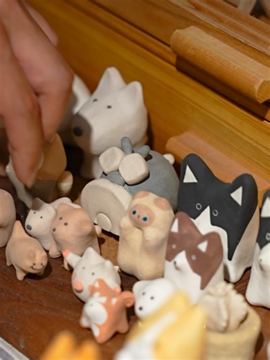 Adorable Handmade Clay Animal Figurines for Home Décor