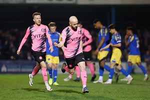 PADDY POWER! 🚀☘️ Paddy Madden absolutely blasted home his 19th goal of the season last night, to help County to victory at King's Lynn. 🎥Highlights from that win are now available on our YouTube channel ▶️ https://youtu.be/oC5cbuXz6hg | Stockport County Football Club