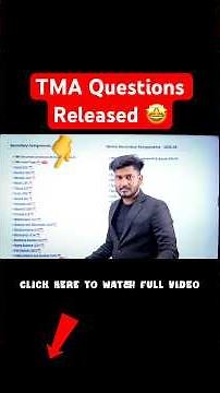 NIOS April 2026 TMA Questions Released 😱 #nios #shorts
